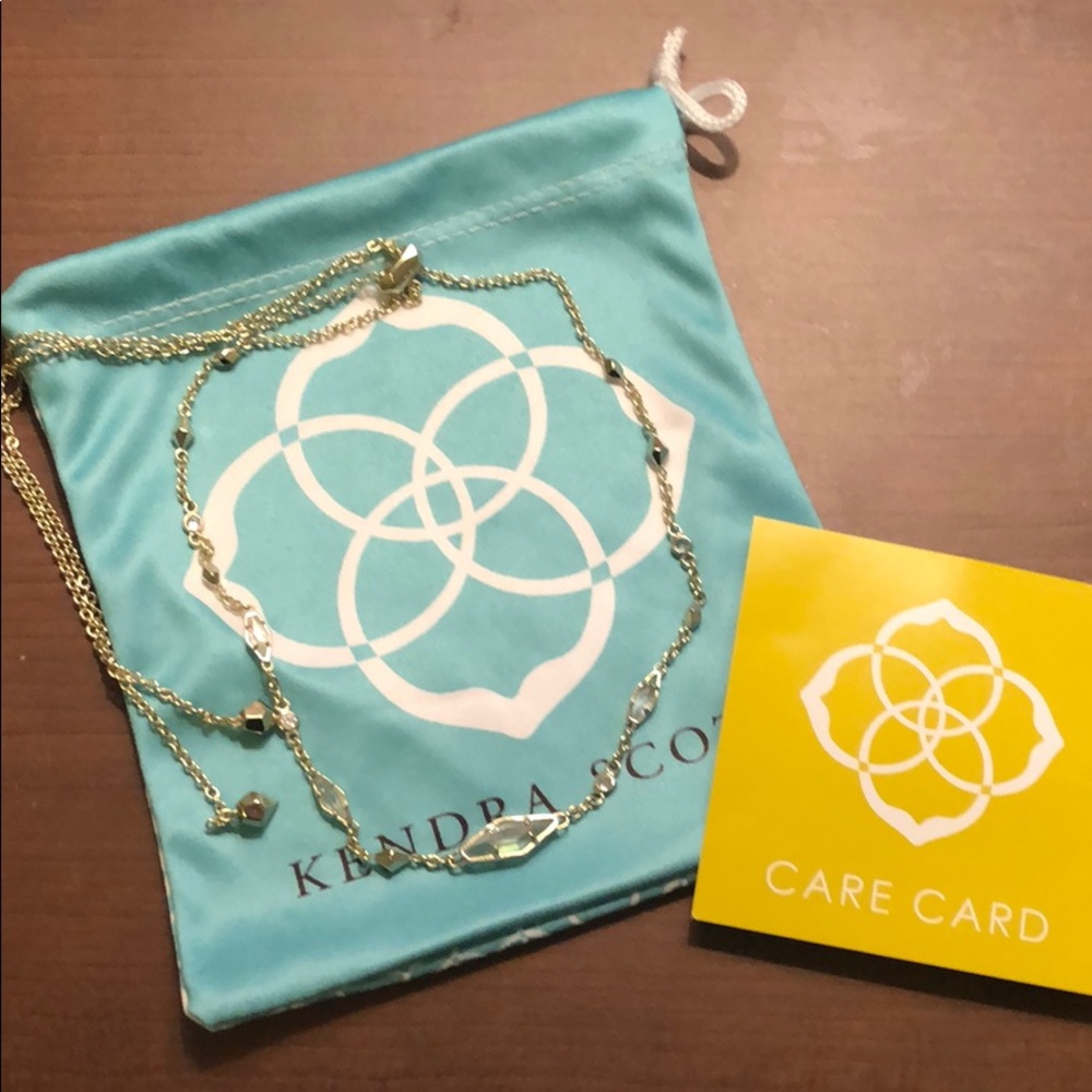 Kendra Scott winter collection gold necklace